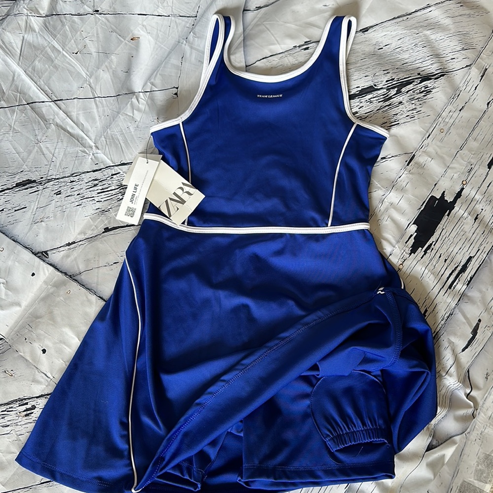 NWT GIRLS ZARA TEAM LEAGUE TENNIS SKORT DRESS WORK OUT SPORTY COLLECTION 11 12 L